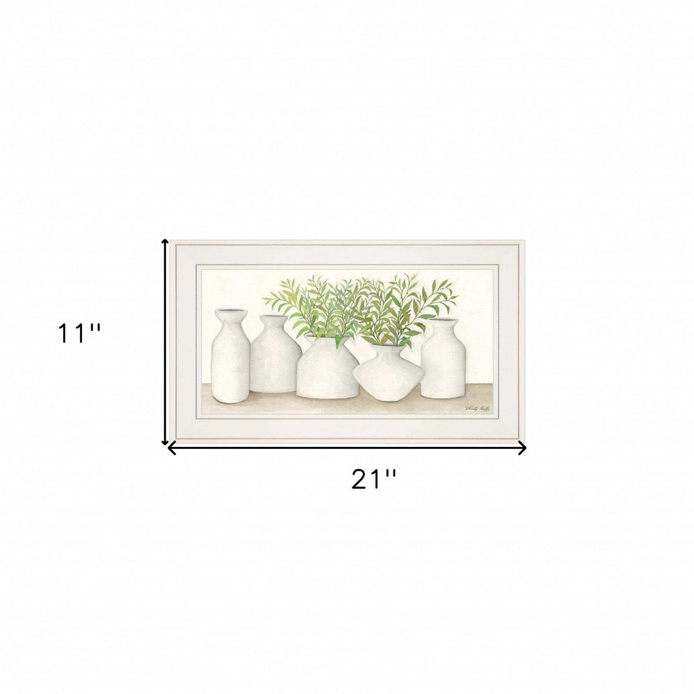 Simplicity in White II White Framed Print Wall Art - Homeroots - Flyclothing LLC