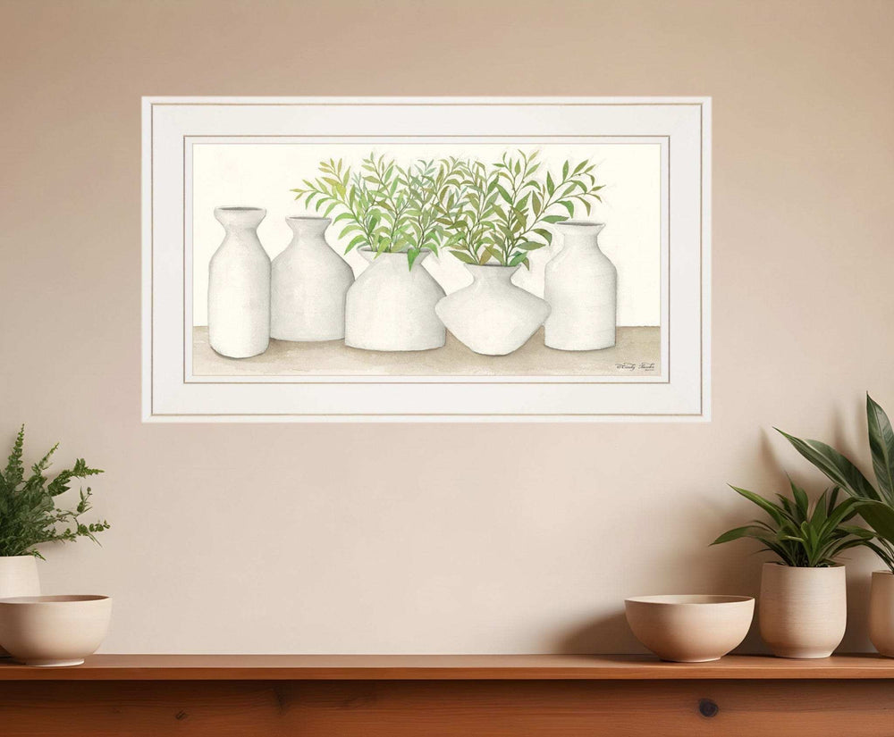 Simplicity in White II White Framed Print Wall Art - Homeroots - Flyclothing LLC