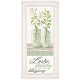 The Love of a Family White Framed Print Wall Art - Homeroots - Flyclothing LLC