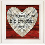 Measure of Love 1 White Framed Print Wall Art - Homeroots - Flyclothing LLC