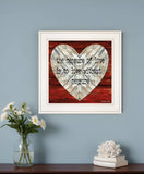 Measure of Love 1 White Framed Print Wall Art - Homeroots - Flyclothing LLC