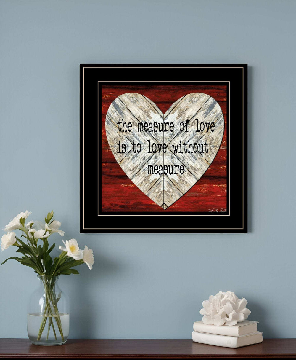 Measure of Love 2 Black Framed Print Wall Art - Homeroots - Flyclothing LLC