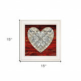 Love is Patient 1 White Framed Print Wall Art - Homeroots - Flyclothing LLC