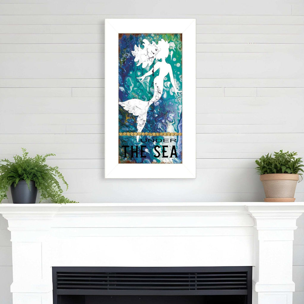 Under the Sea 1 White Framed Print Wall Art - Homeroots - Flyclothing LLC