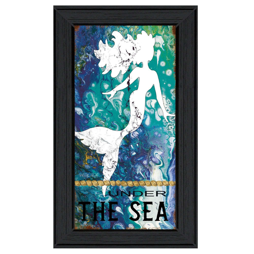 Under the Sea 2 Black Framed Print Wall Art - Homeroots - Flyclothing LLC