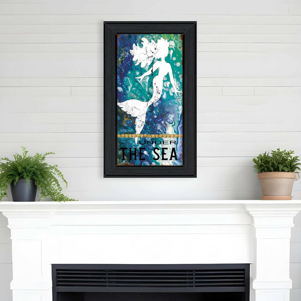 Under the Sea 2 Black Framed Print Wall Art - Homeroots - Flyclothing LLC