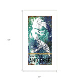 Wild and Free 1 White Framed Print Wall Art - Homeroots - Flyclothing LLC