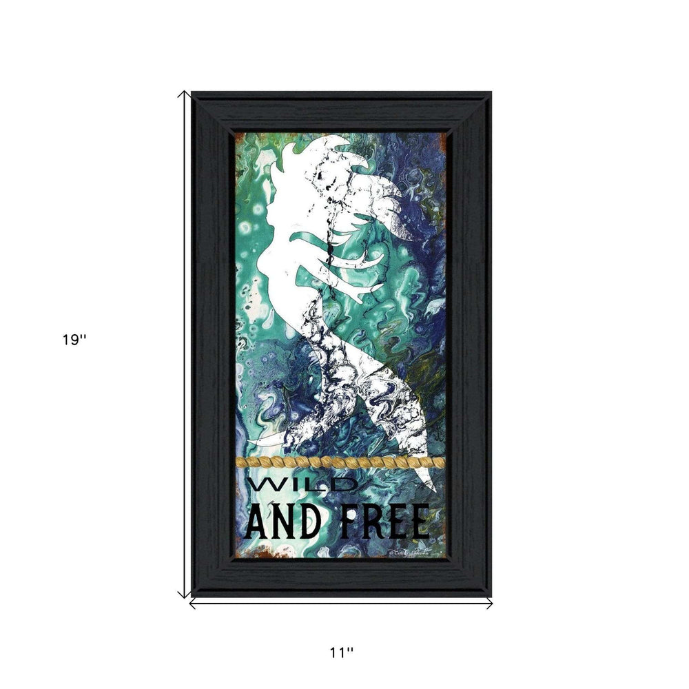Wild and Free 2 Black Framed Print Wall Art - Homeroots - Flyclothing LLC