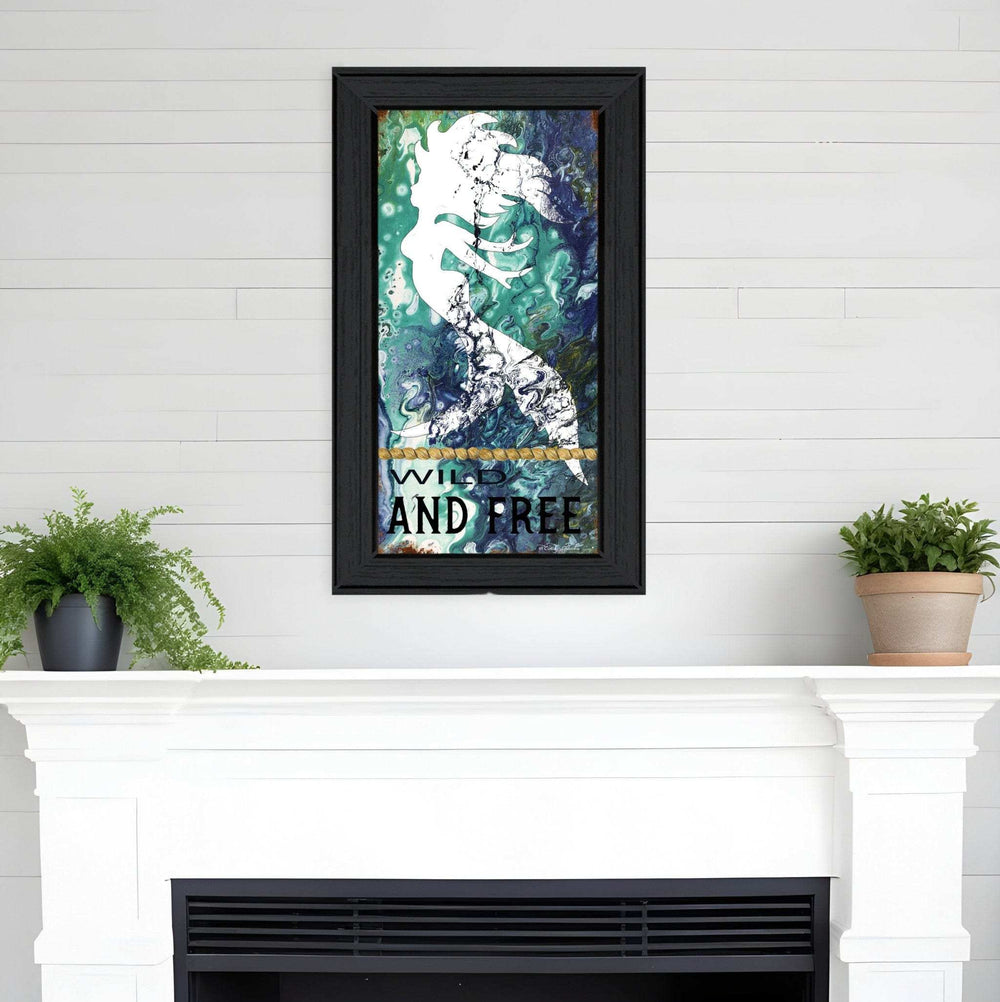 Wild and Free 2 Black Framed Print Wall Art - Homeroots - Flyclothing LLC