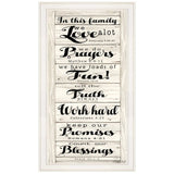 In this Family 1 White Framed Print Wall Art - Homeroots - Flyclothing LLC