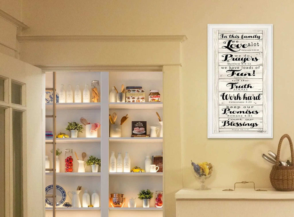 In this Family 1 White Framed Print Wall Art - Homeroots - Flyclothing LLC