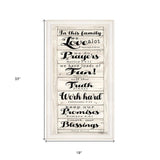 In this Family 1 White Framed Print Wall Art - Homeroots - Flyclothing LLC