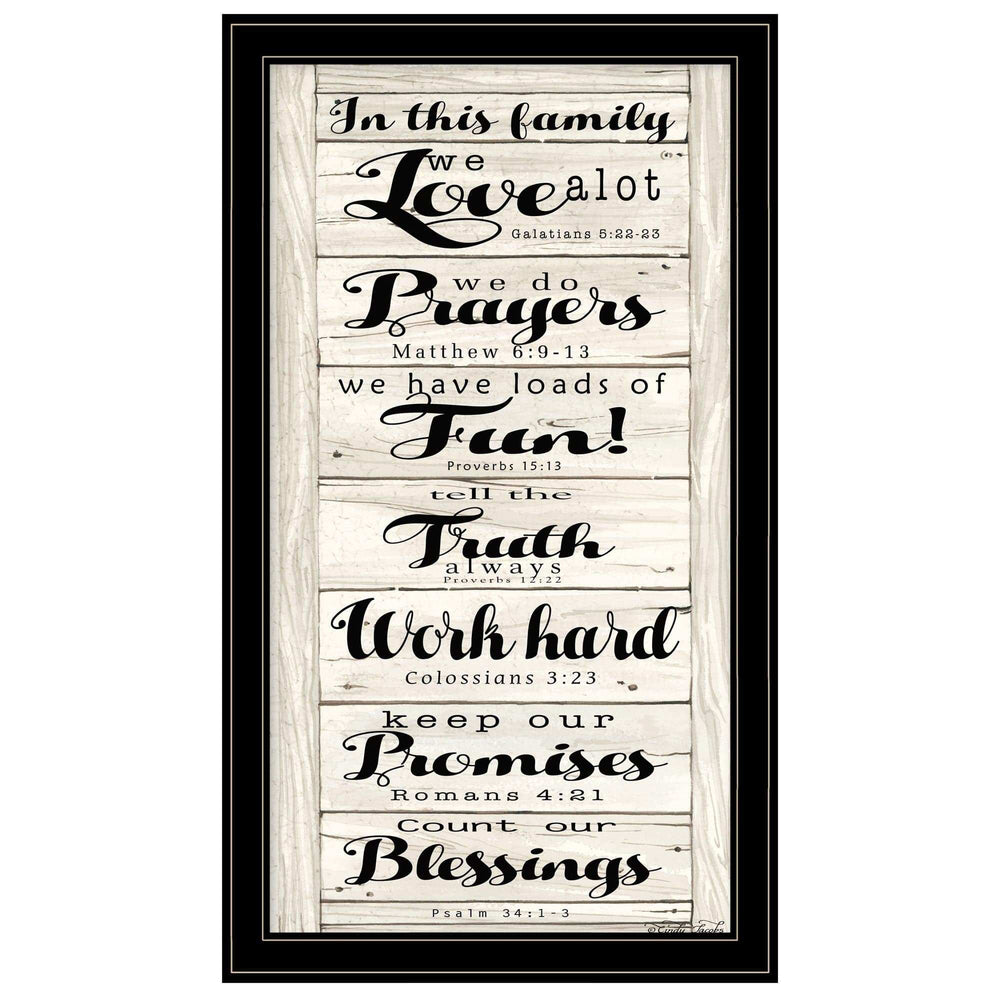 In this Family 2 Black Framed Print Wall Art - Homeroots - Flyclothing LLC