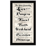 In this Family 2 Black Framed Print Wall Art - Homeroots - Flyclothing LLC