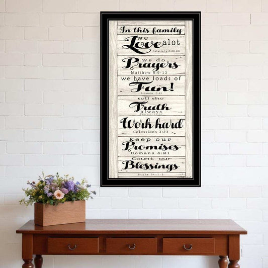 In this Family 2 Black Framed Print Wall Art - Homeroots - Flyclothing LLC