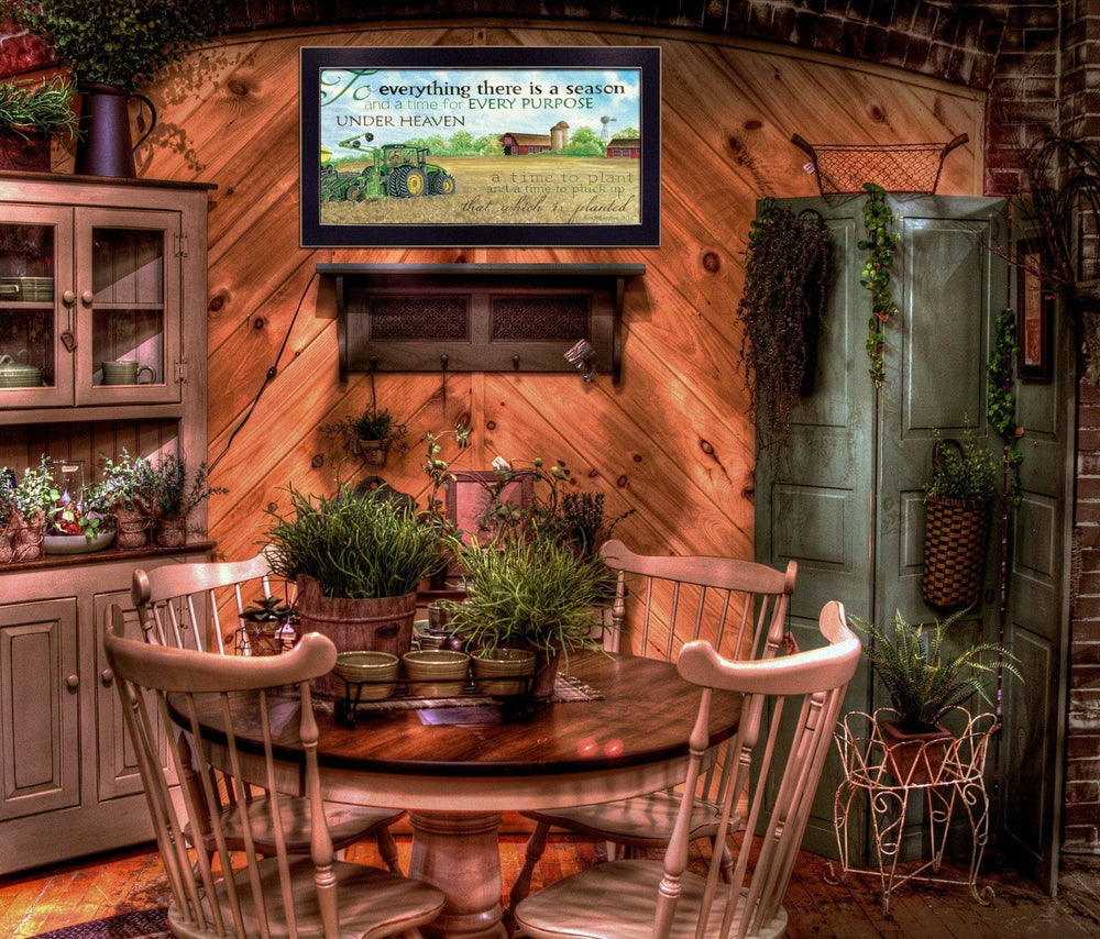 To Everything Season Black Framed Print Wall Art - Homeroots - Flyclothing LLC