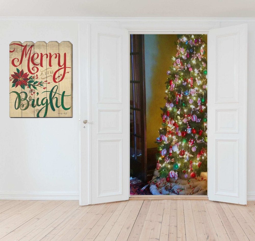 Merry and Bright Unframed Print Wall Art - Homeroots - Flyclothing LLC