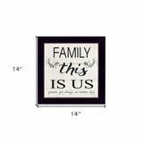 Family This is Us 1 Black Framed Print Wall Art - Homeroots - Flyclothing LLC