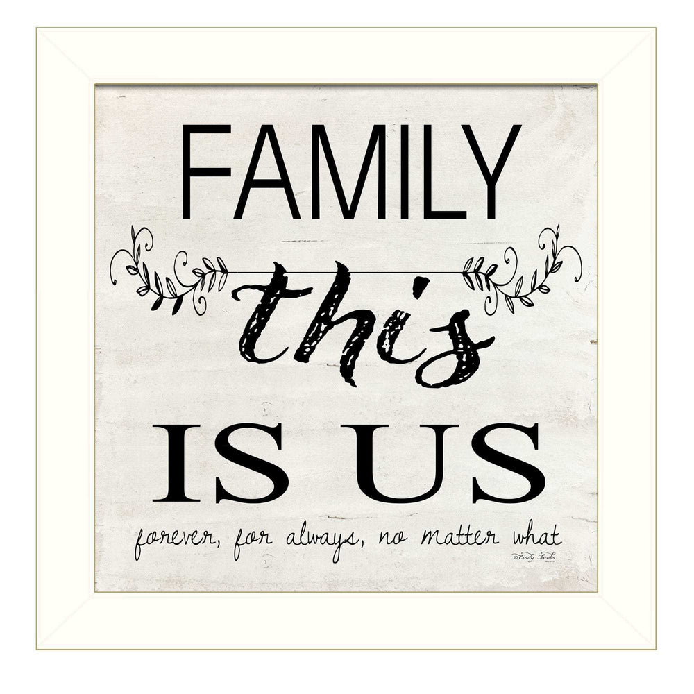 Family This is Us 2 White Framed Print Wall Art - Homeroots - Flyclothing LLC