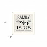 Family This is Us 2 White Framed Print Wall Art - Homeroots - Flyclothing LLC