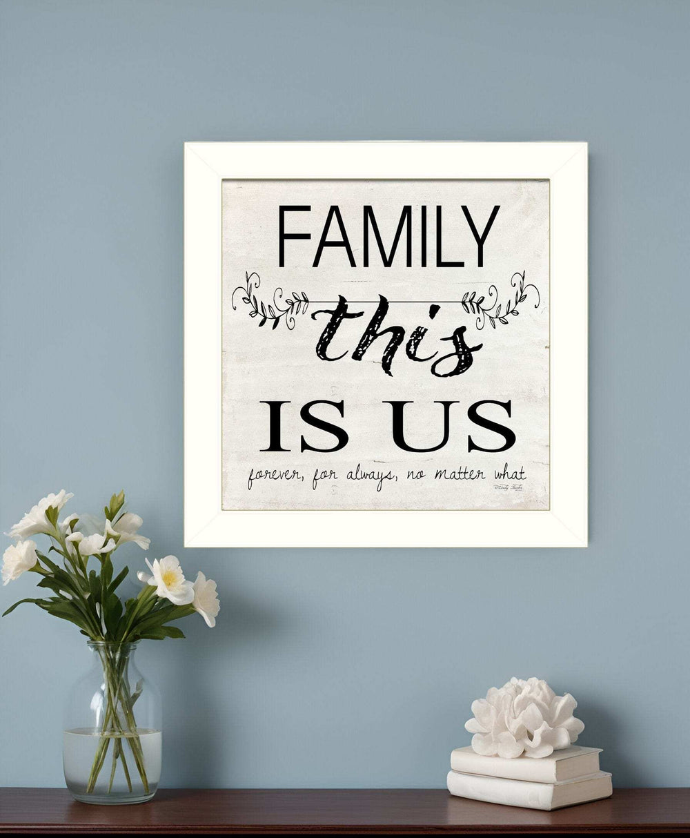 Family This is Us 2 White Framed Print Wall Art - Homeroots - Flyclothing LLC