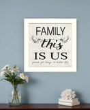 Family This is Us 2 White Framed Print Wall Art - Homeroots - Flyclothing LLC