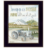 Good Day Antique Ford Tractor Black Framed Print Wall Art - Homeroots - Flyclothing LLC
