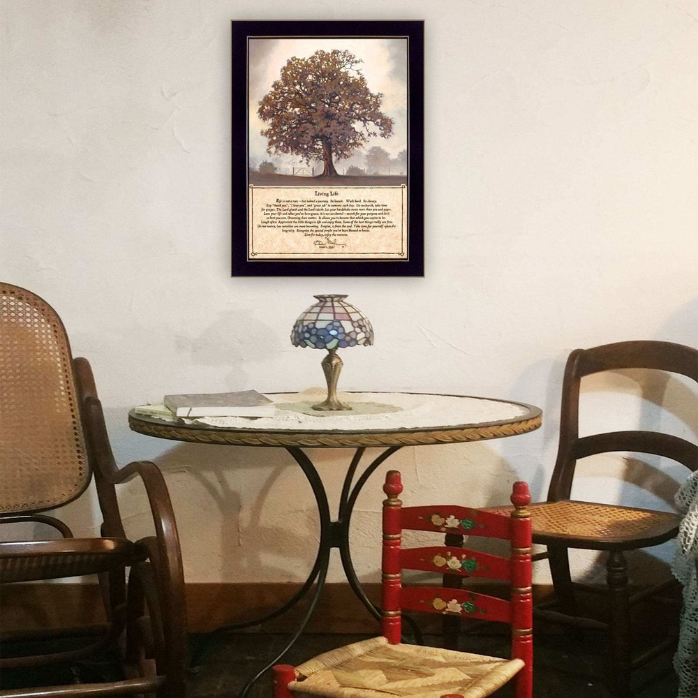 Living Life 4 Black Framed Print Wall Art - Homeroots - Flyclothing LLC