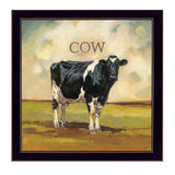 Colby the Cow Black Framed Print Wall Art - Homeroots - Flyclothing LLC