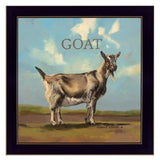 Gracey the Goat Black Framed Print Wall Art - Homeroots - Flyclothing LLC