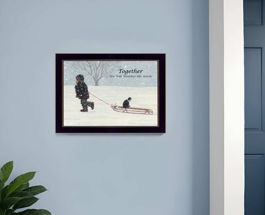 Together 1 Black Framed Print Wall Art - Homeroots - Flyclothing LLC
