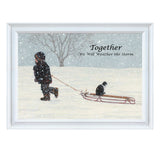 Together 2 White Framed Print Wall Art - Homeroots - Flyclothing LLC
