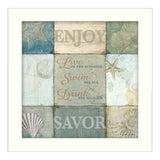 Live in the Sunshine 1 White Framed Print Wall Art - Homeroots - Flyclothing LLC