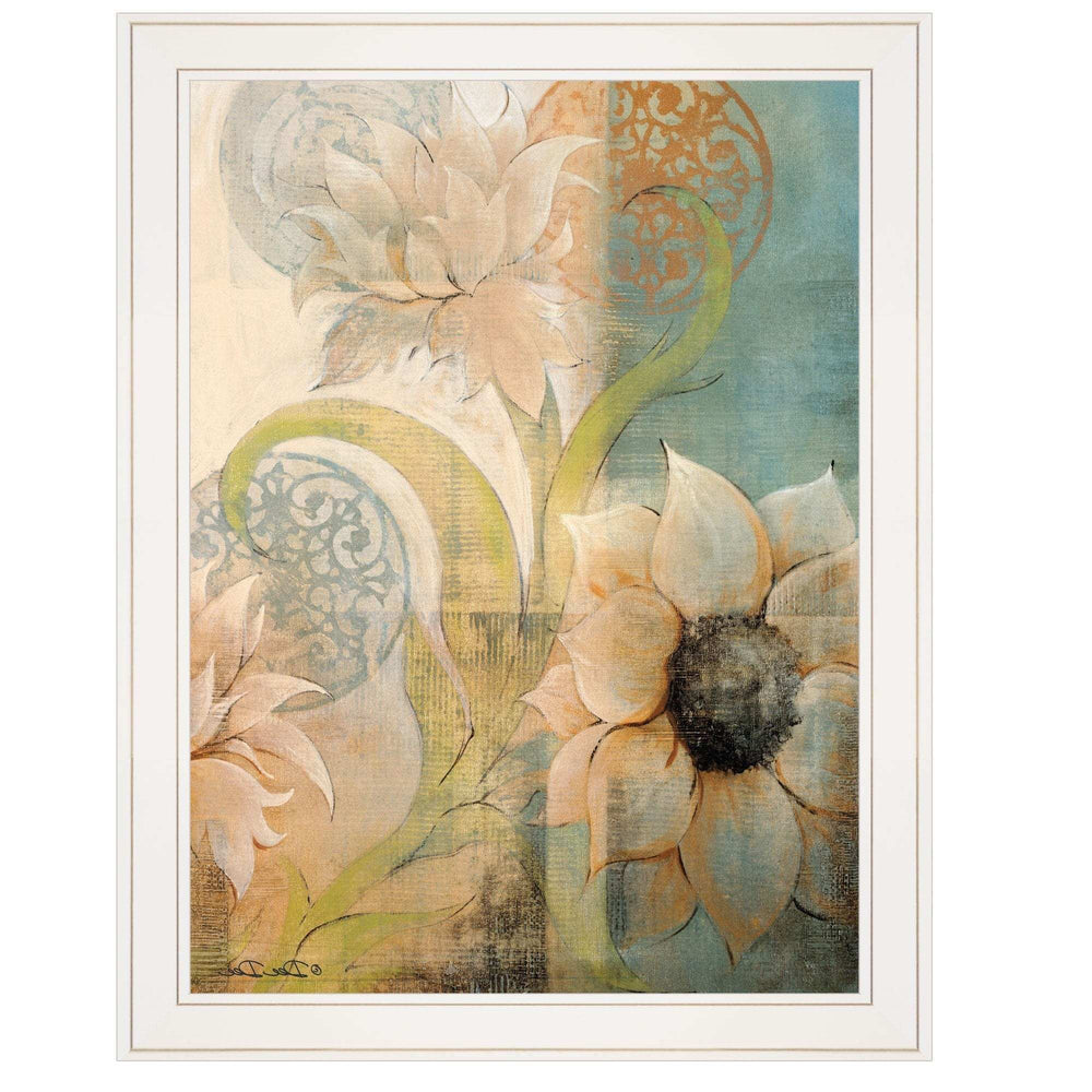 Meandering Flowers I 1 White Framed Print Wall Art - Homeroots - Flyclothing LLC
