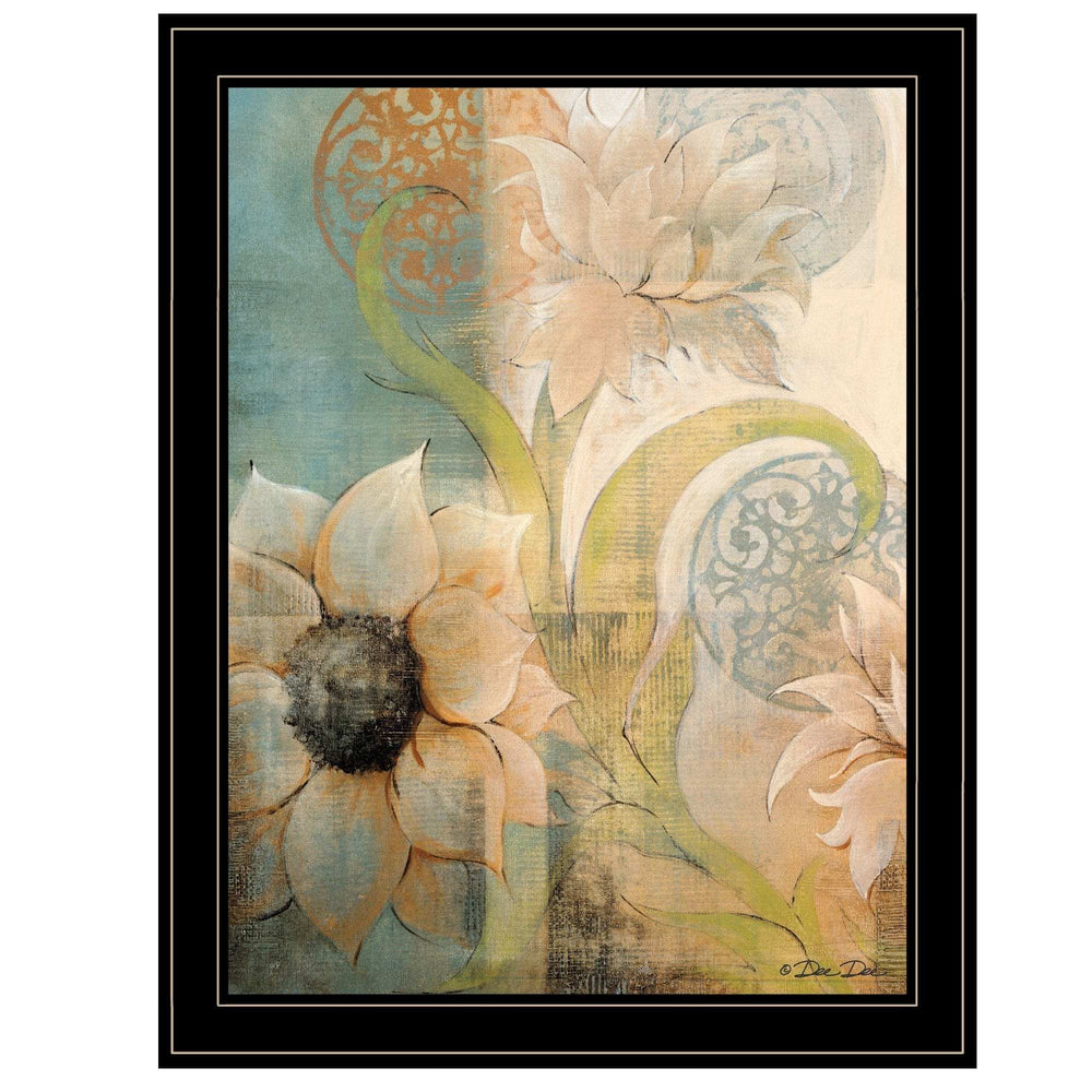 Meandering Flowers I 2 Black Framed Print Wall Art - Homeroots - Flyclothing LLC