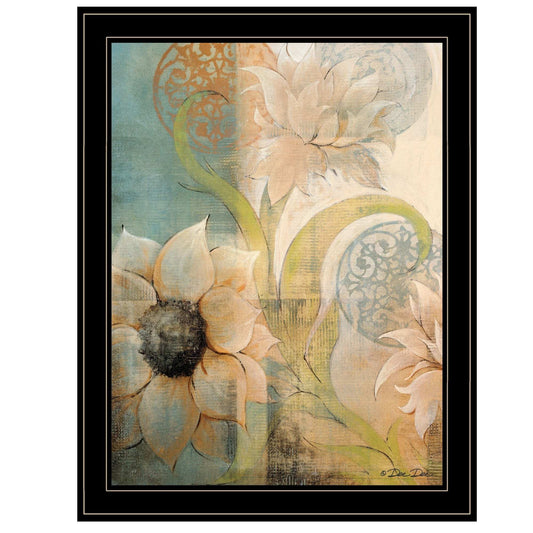Meandering Flowers I 2 Black Framed Print Wall Art - Homeroots - Flyclothing LLC