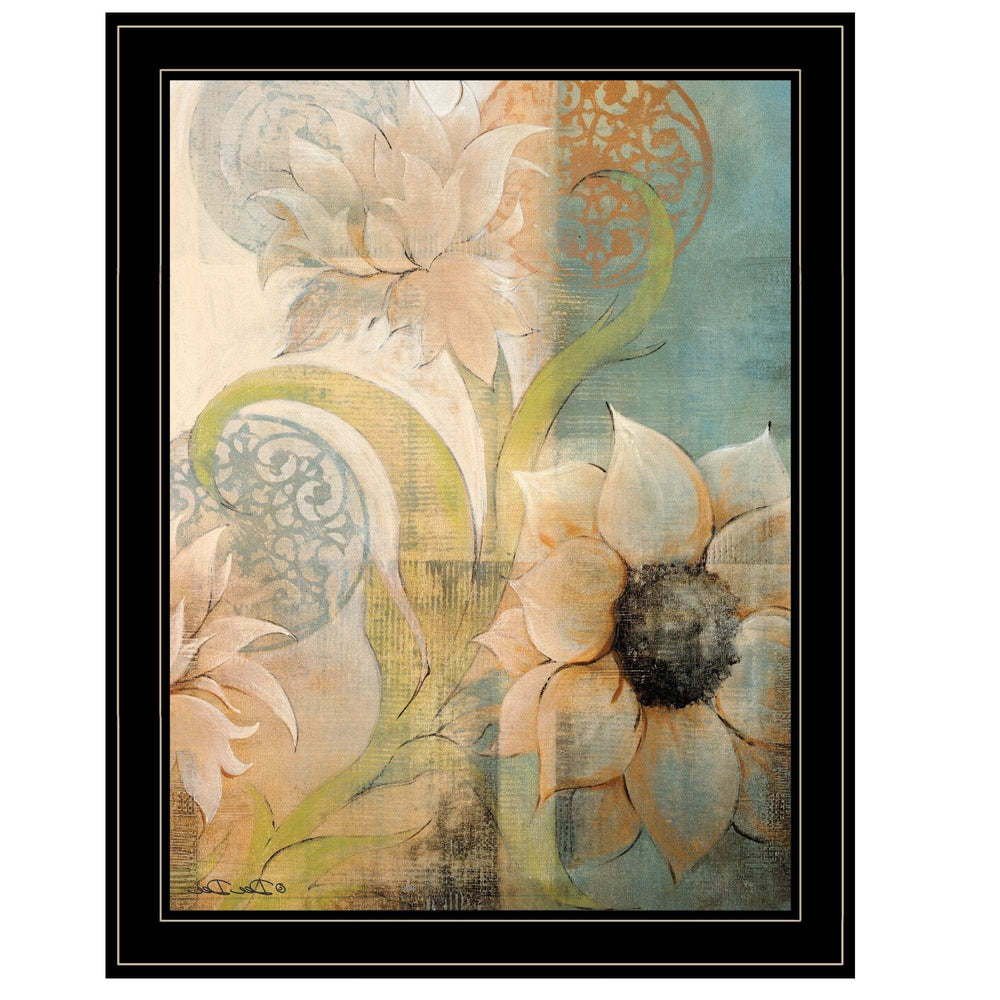 Meandering Flowers I 2 Black Framed Print Wall Art - Homeroots - Flyclothing LLC