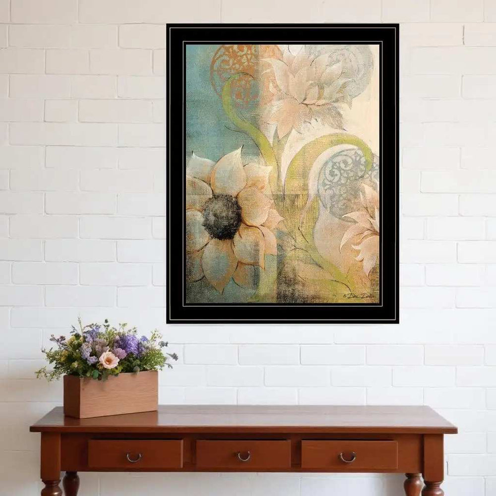 Meandering Flowers I 2 Black Framed Print Wall Art - Homeroots - Flyclothing LLC
