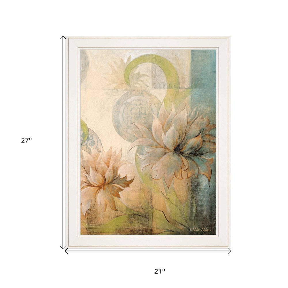 Meandering Flowers II 1 White Framed Print Wall Art - Homeroots - Flyclothing LLC