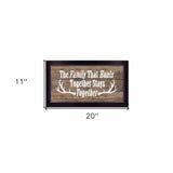 The Family that Hunts Black Framed Print Wall Art - Homeroots - Flyclothing LLC