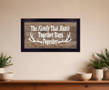 The Family that Hunts Black Framed Print Wall Art - Homeroots - Flyclothing LLC