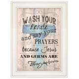Bathroom Humor 1 White Framed Print Bathroom Wall Art - Homeroots - Flyclothing LLC