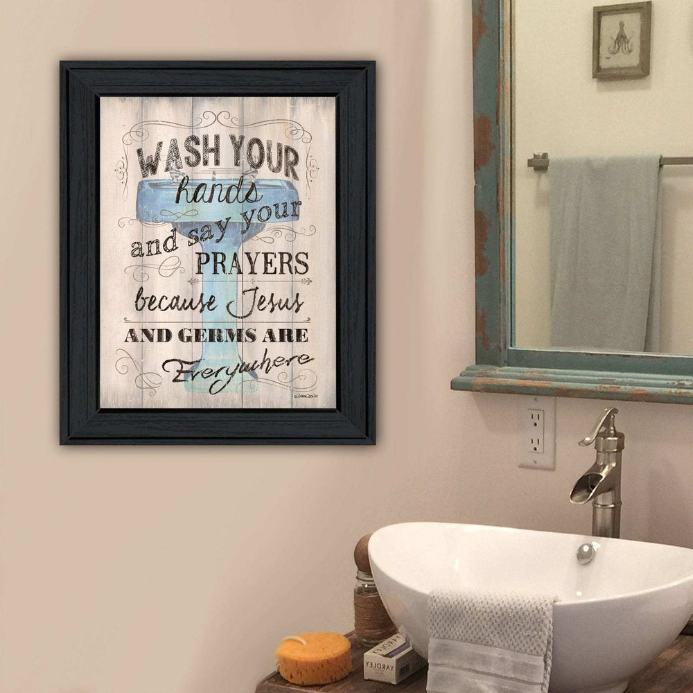 Bathroom Humor 2 Black Framed Print Bathroom Wall Art - Homeroots - Flyclothing LLC