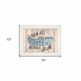 Bathroom Humor 3 White Framed Print Bathroom Wall Art - Homeroots - Flyclothing LLC