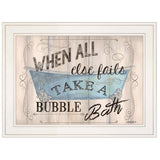 Bathroom Humor 3 White Framed Print Bathroom Wall Art - Homeroots - Flyclothing LLC