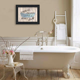 Bathroom Humor 4 Black Framed Print Bathroom Wall Art - Homeroots - Flyclothing LLC