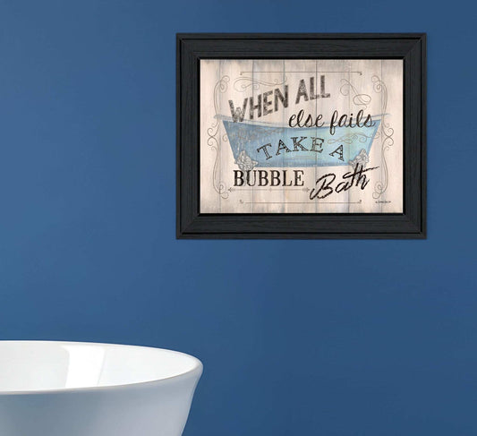 Bathroom Humor 4 Black Framed Print Bathroom Wall Art - Homeroots - Flyclothing LLC