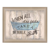 Take a Bubble Bath 1 Brown Framed Print Bathroom Wall Art - Homeroots - Flyclothing LLC