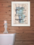Bathroom Humor 5 White Framed Print Bathroom Wall Art - Homeroots - Flyclothing LLC