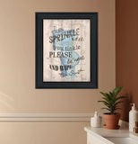 Bathroom Humor 6 Black Framed Print Bathroom Wall Art - Homeroots - Flyclothing LLC